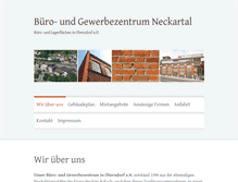 Tablet Screenshot of gewerbezentrum-neckartal.de
